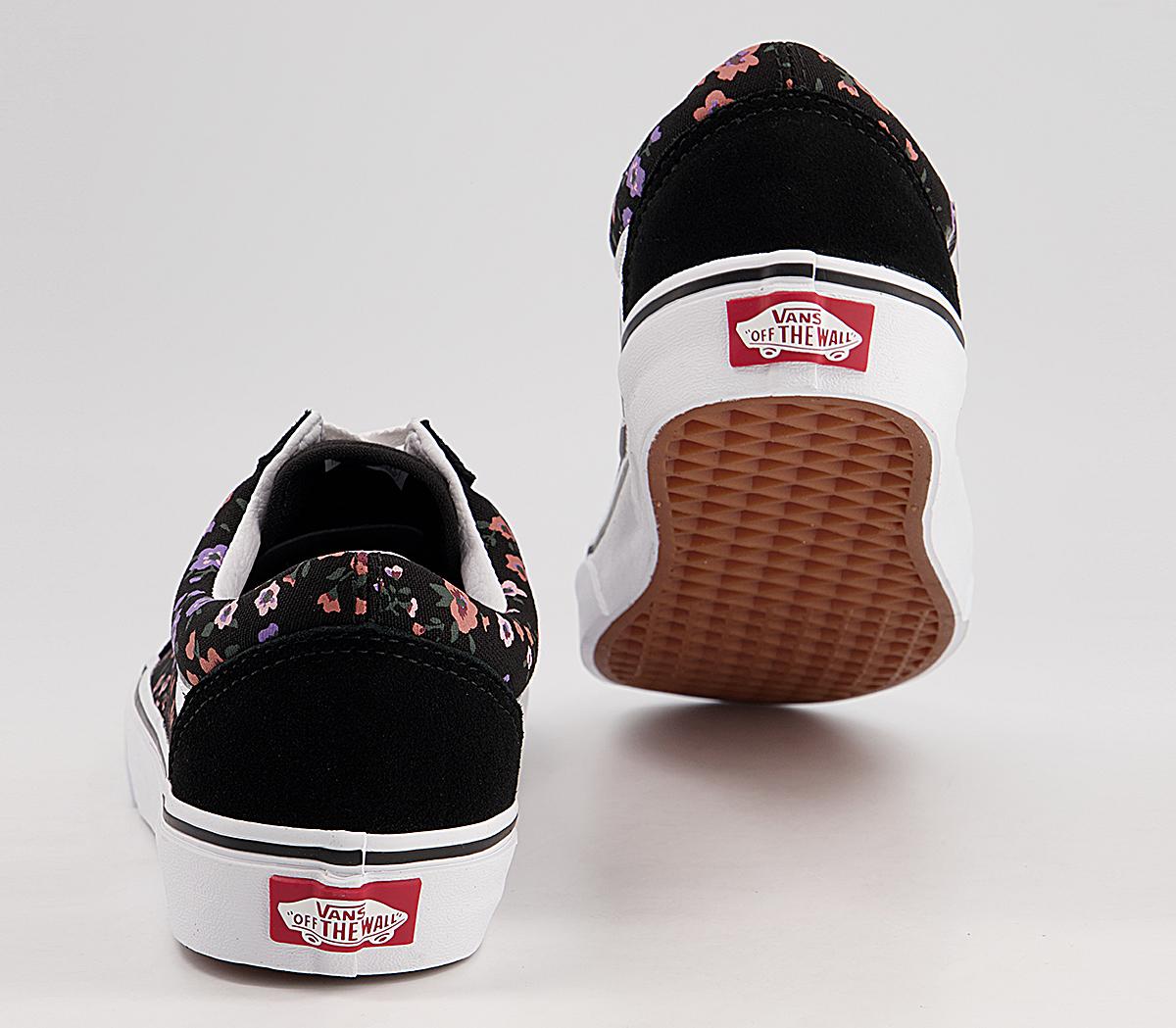 Vans Old Skool Trainers Vans Old Skool Trainers Floral Ditsy True White