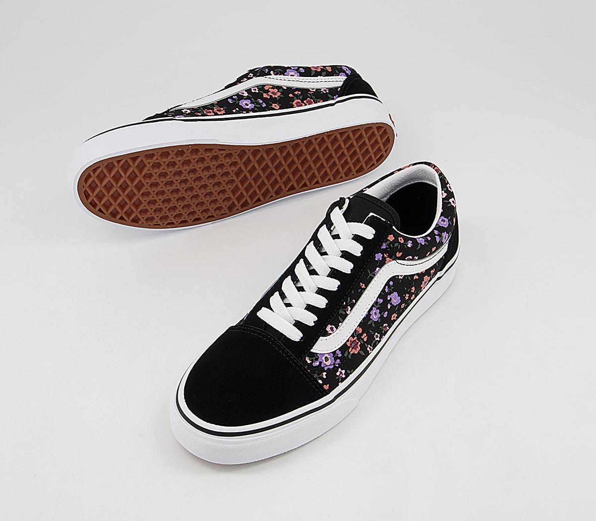 Vans Old Skool Trainers Vans Old Skool Trainers Floral Ditsy True White