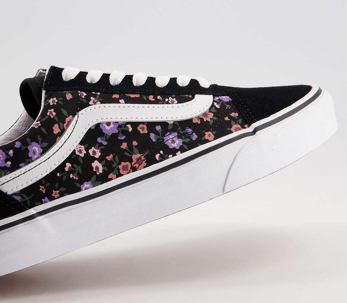 Vans Old Skool Trainers Vans Old Skool Trainers Floral Ditsy True White