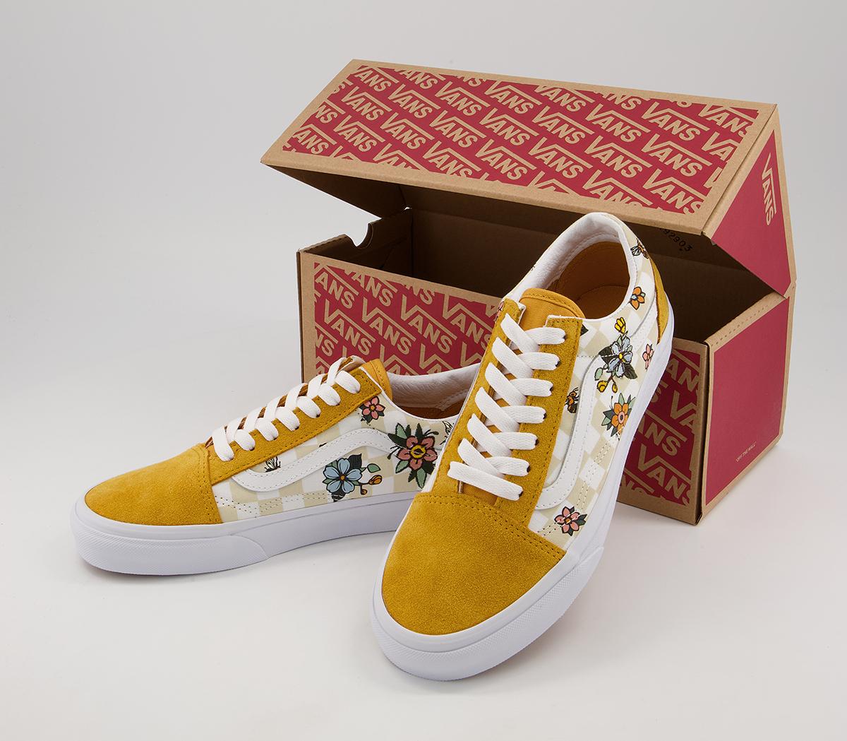 Vans Old Skool Trainers Vans Old Skool Trainers Cottage Check Black True White