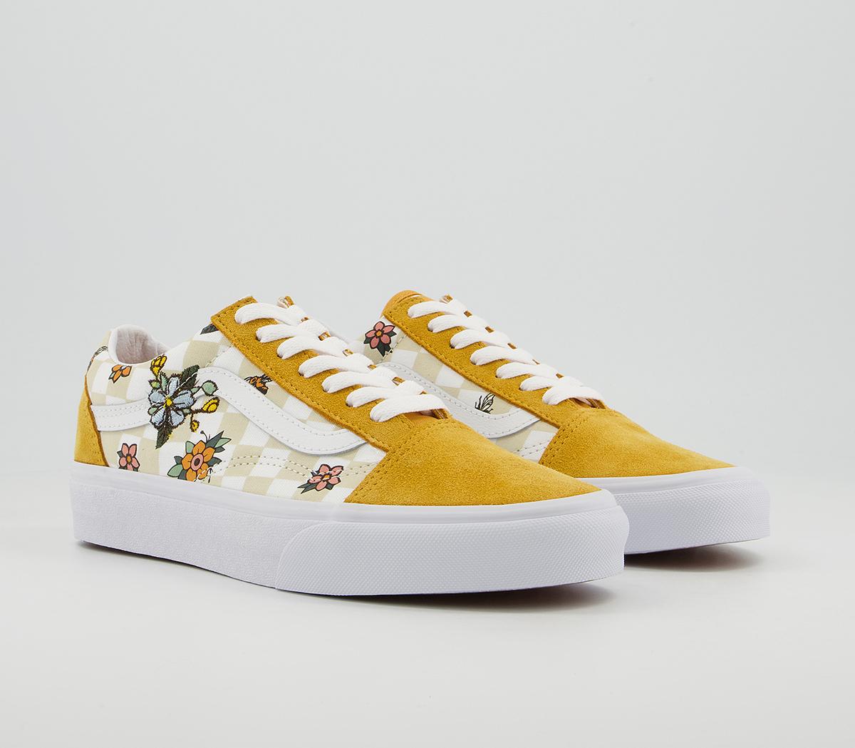 Vans Old Skool Trainers Vans Old Skool Trainers Cottage Check Black True White