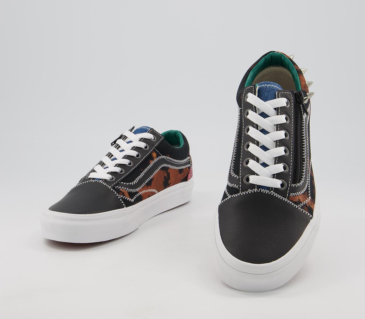 Vans Old Skool Trainers Vans Old Skool Trainers Tartan Daze Multi Acid Dye