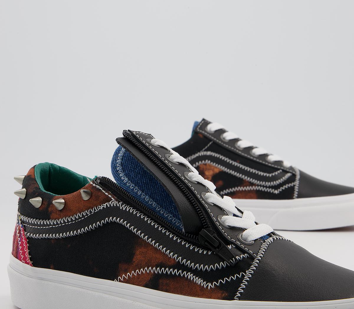 Vans Old Skool Trainers Vans Old Skool Trainers Tartan Daze Multi Acid Dye