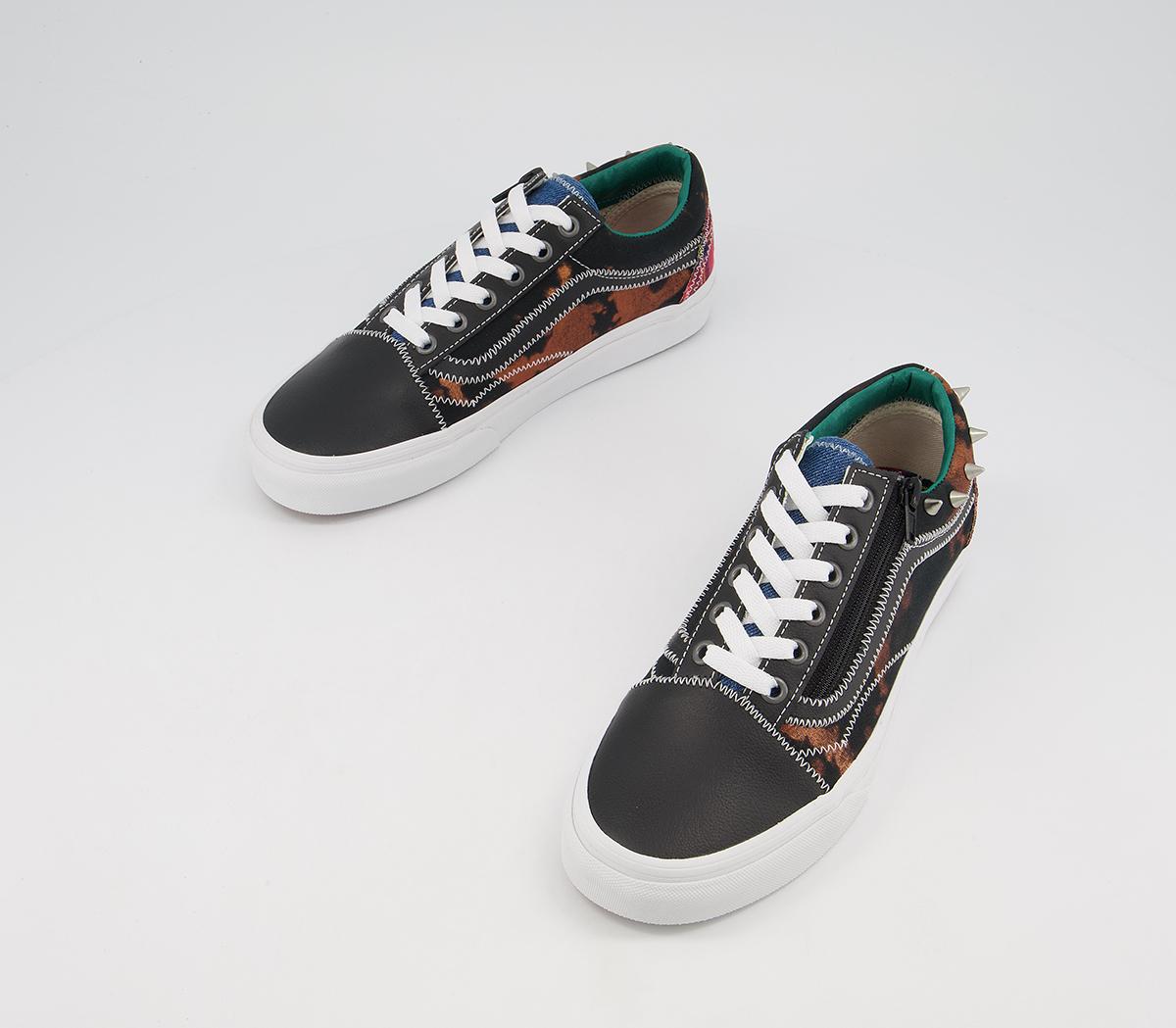 Vans Old Skool Trainers Vans Old Skool Trainers Tartan Daze Multi Acid Dye