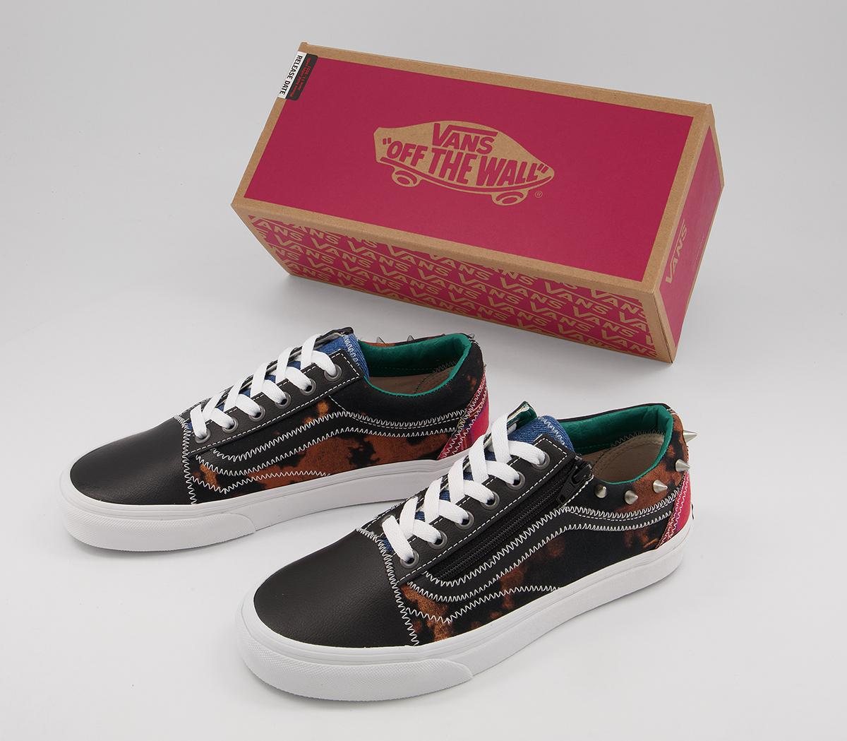 Vans Old Skool Trainers Vans Old Skool Trainers Tartan Daze Multi Acid Dye