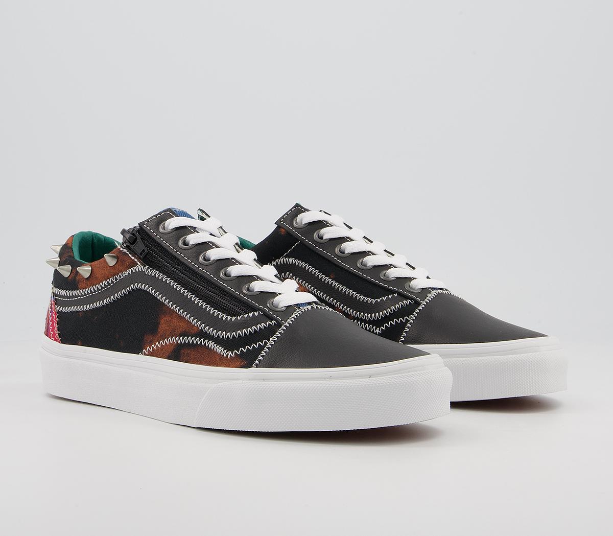 Vans Old Skool Trainers Vans Old Skool Trainers Tartan Daze Multi Acid Dye