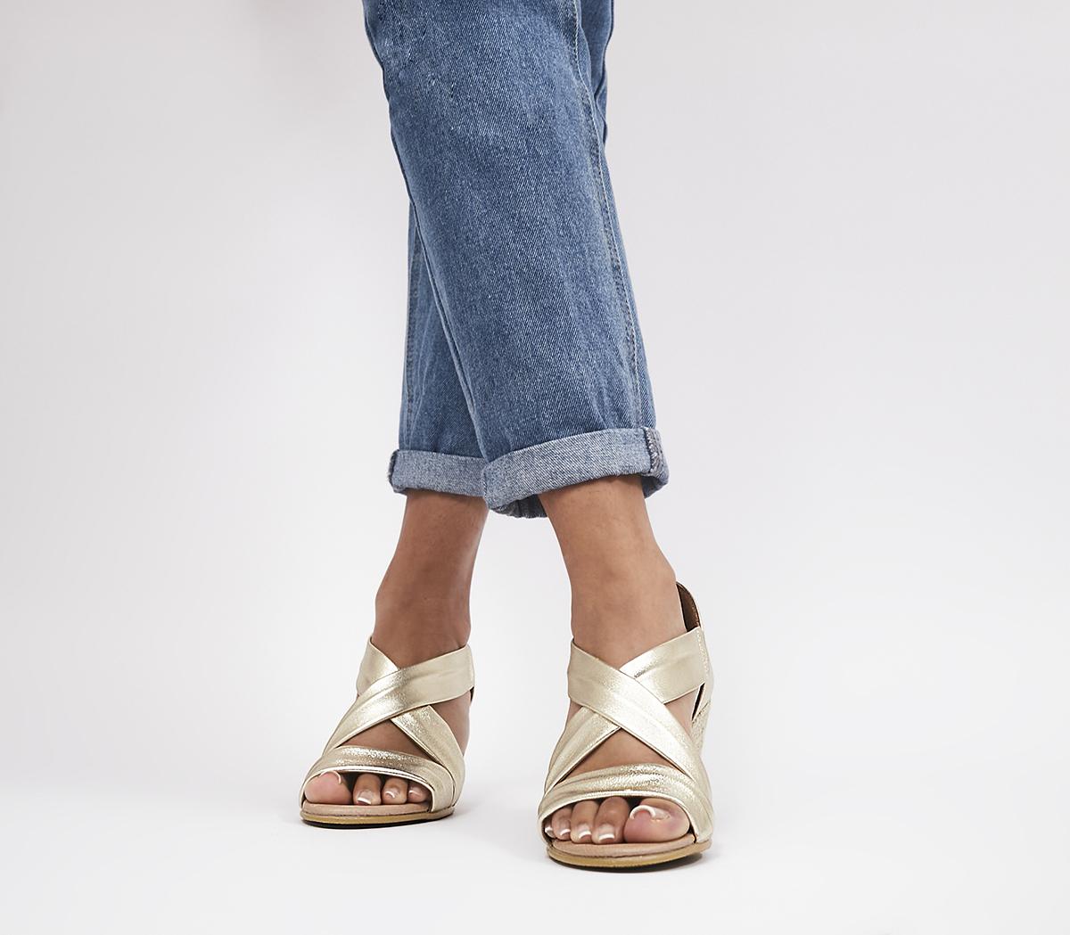 Office metallic sale sandals