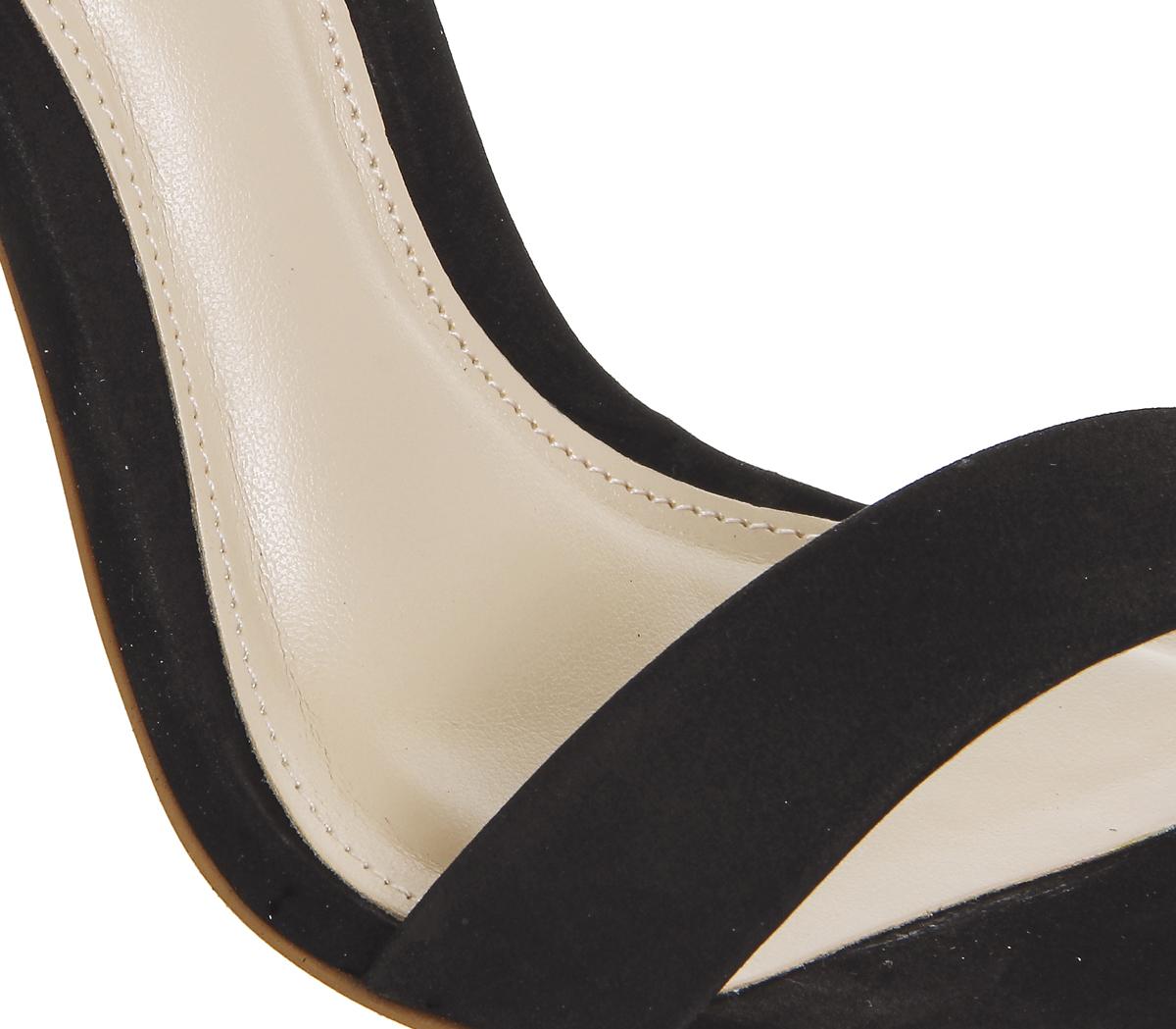 Office Alana Single Sole Sandals Office Alana Single Sole Sandals Black Nubuck