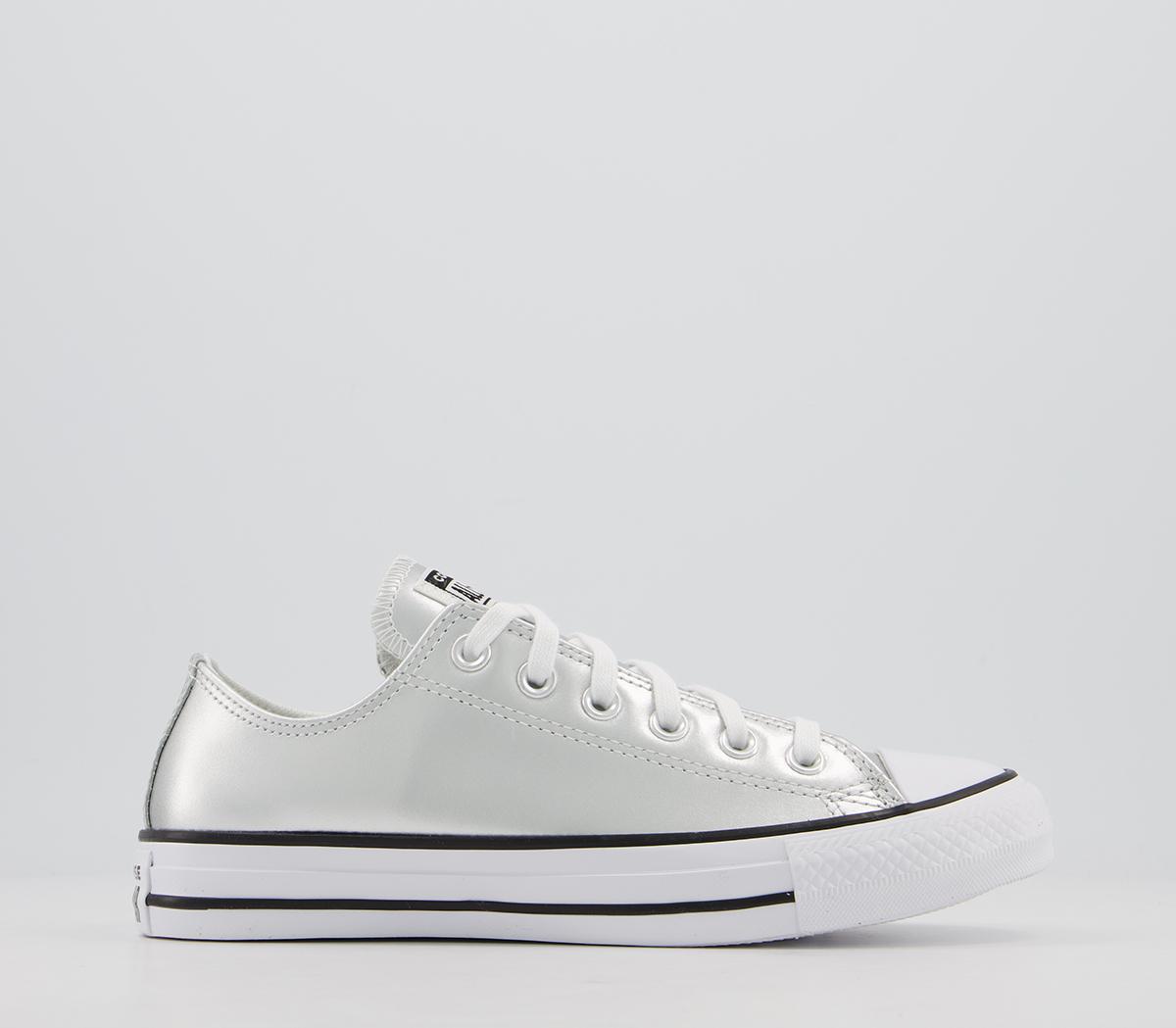 ConverseAll Star Low Leather TrainersPure Silver Egret Exclusive
