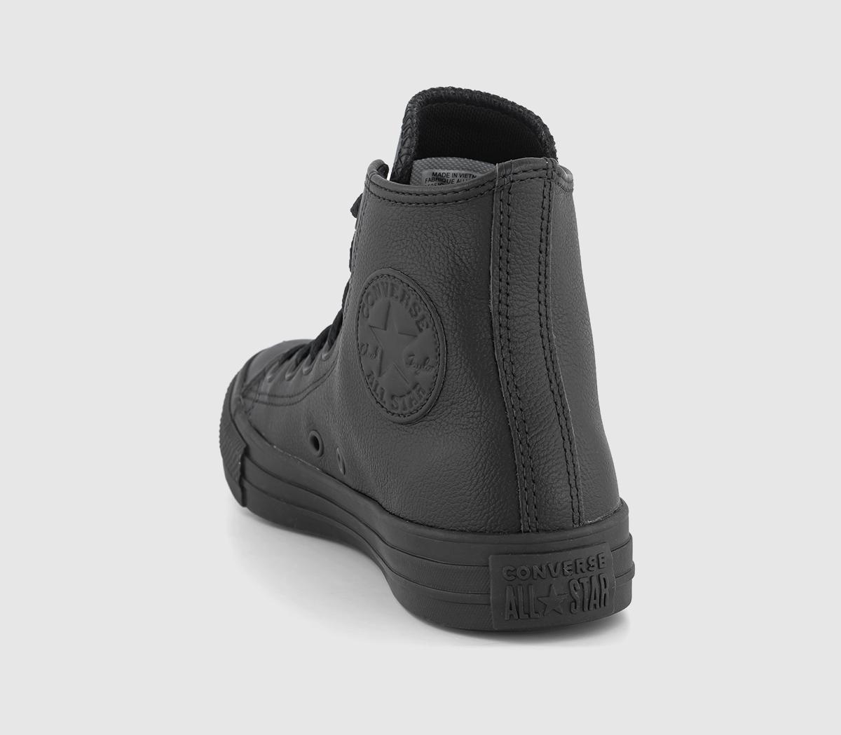 ConverseAll Star Hi Leather TrainersBlack Mono
