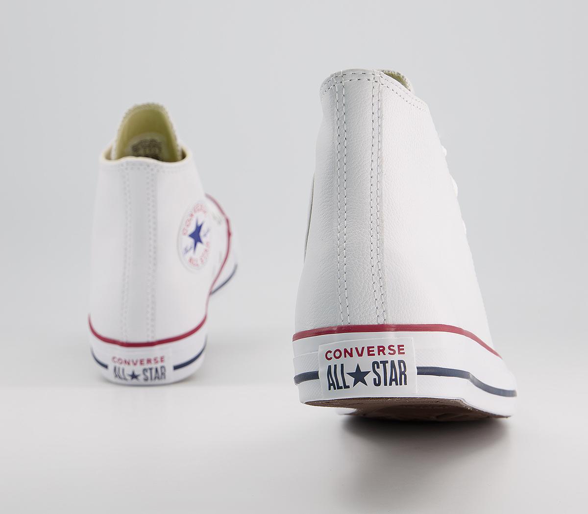 Converse All Star Hi Lthr Converse All Star Hi Lthr Optical White