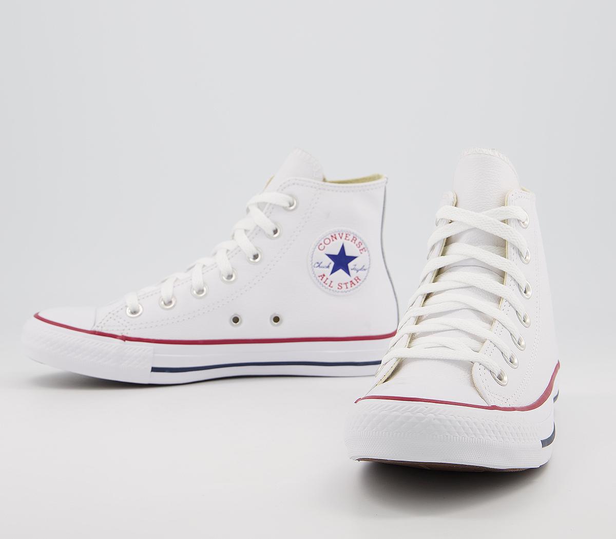 Converse All Star Hi Lthr Converse All Star Hi Lthr Optical White