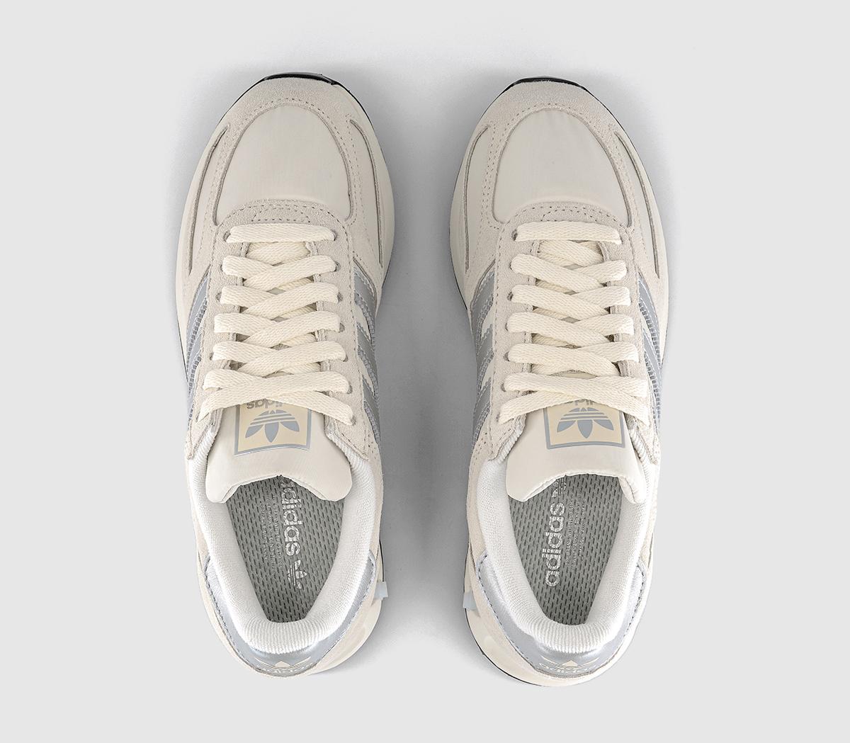 adidasLA Trainers OGWonder White Silver Metallic Off White