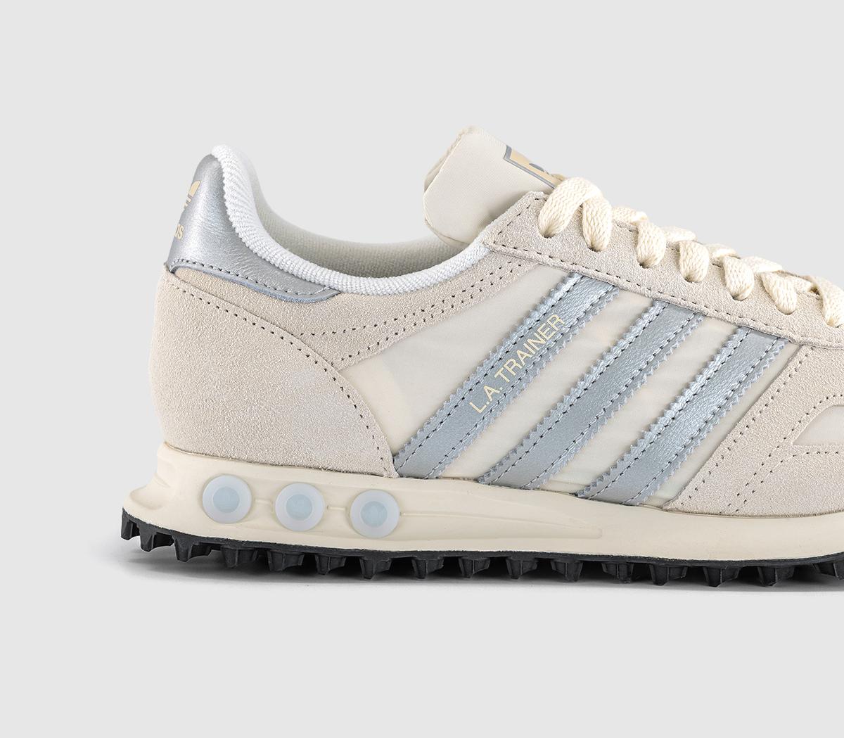 adidasLA Trainers OGWonder White Silver Metallic Off White
