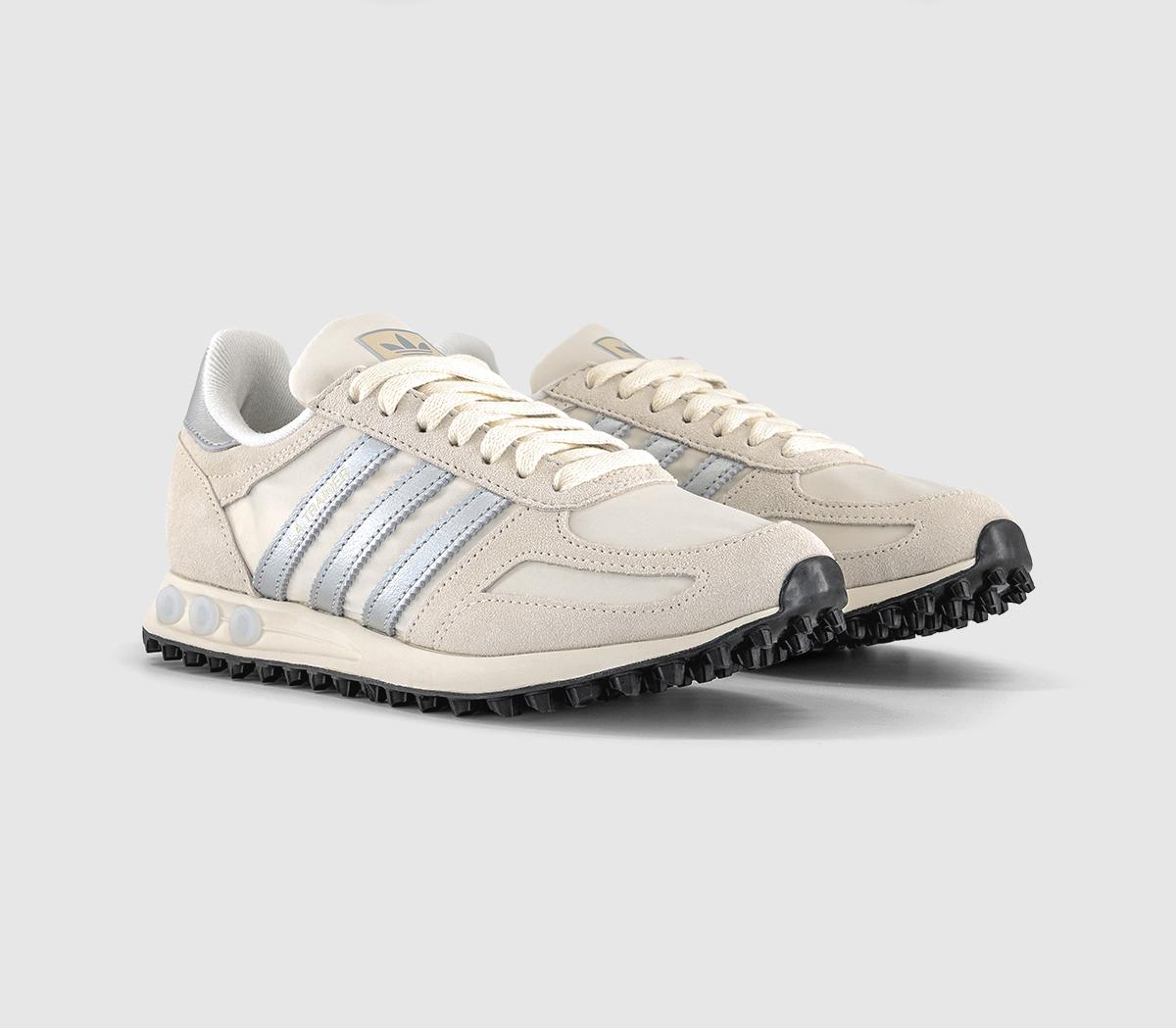 adidasLA Trainers OGWonder White Silver Metallic Off White
