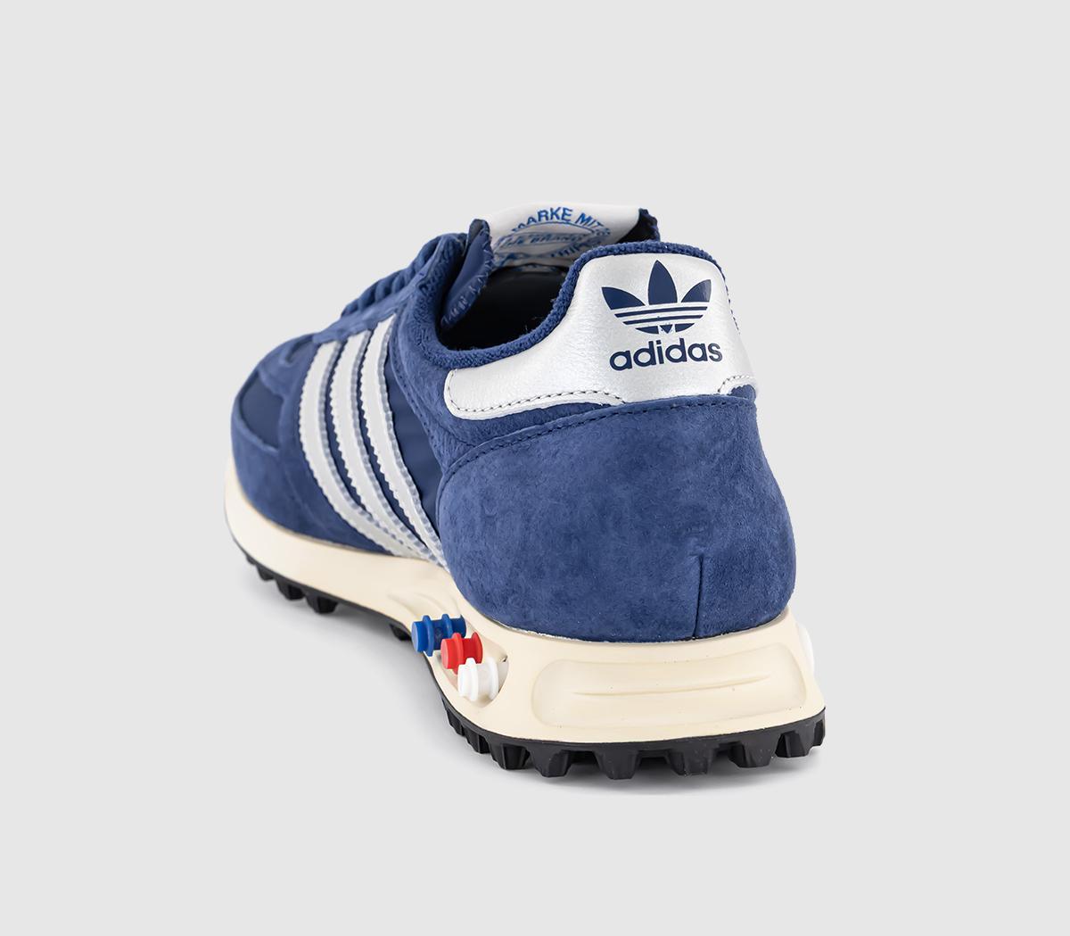 adidasLA Trainers OGDark Blue Silver Metallic Off White