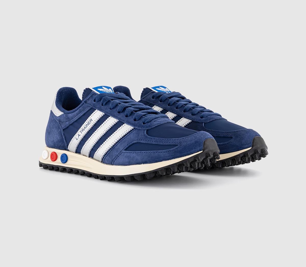 adidasLA Trainers OGDark Blue Silver Metallic Off White