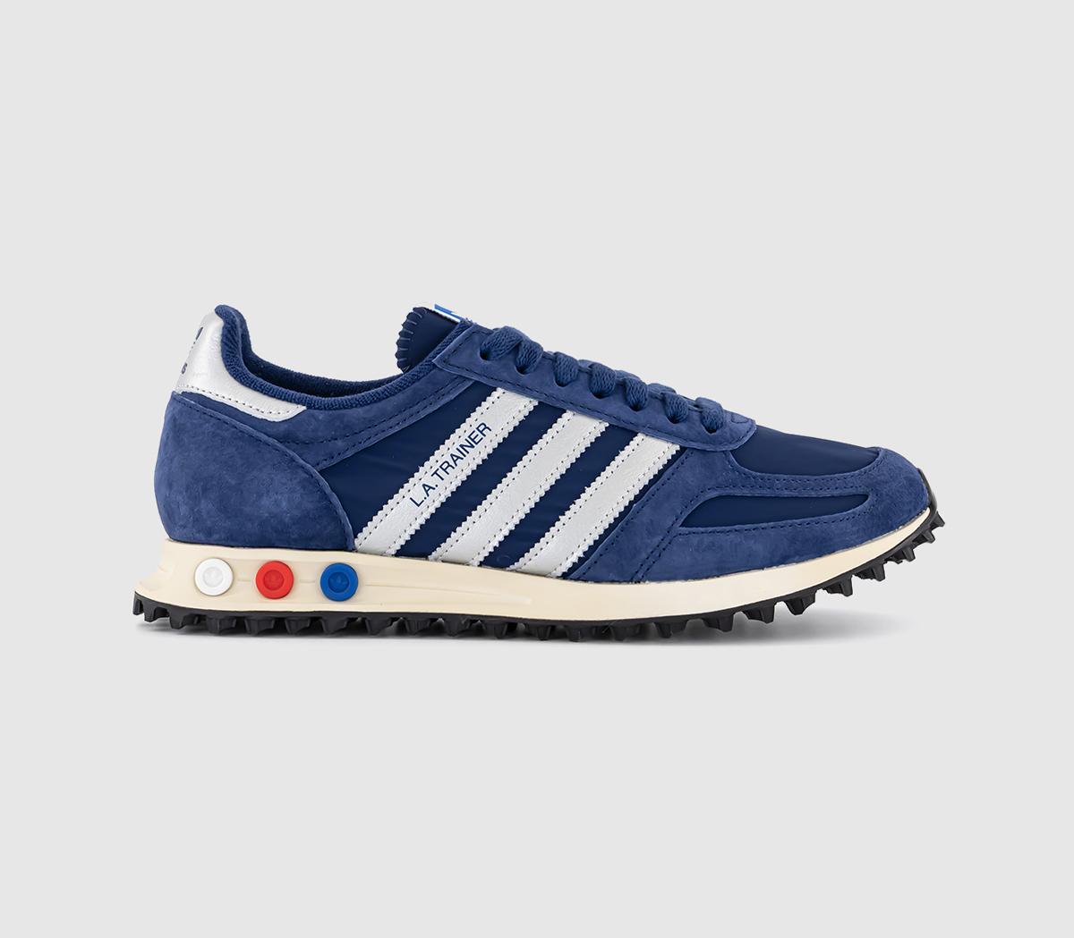 adidasLA Trainers OGDark Blue Silver Metallic Off White