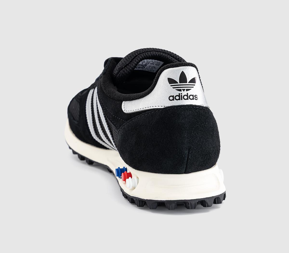 adidasLA Trainers OGCore Black Silver Metallic Off White