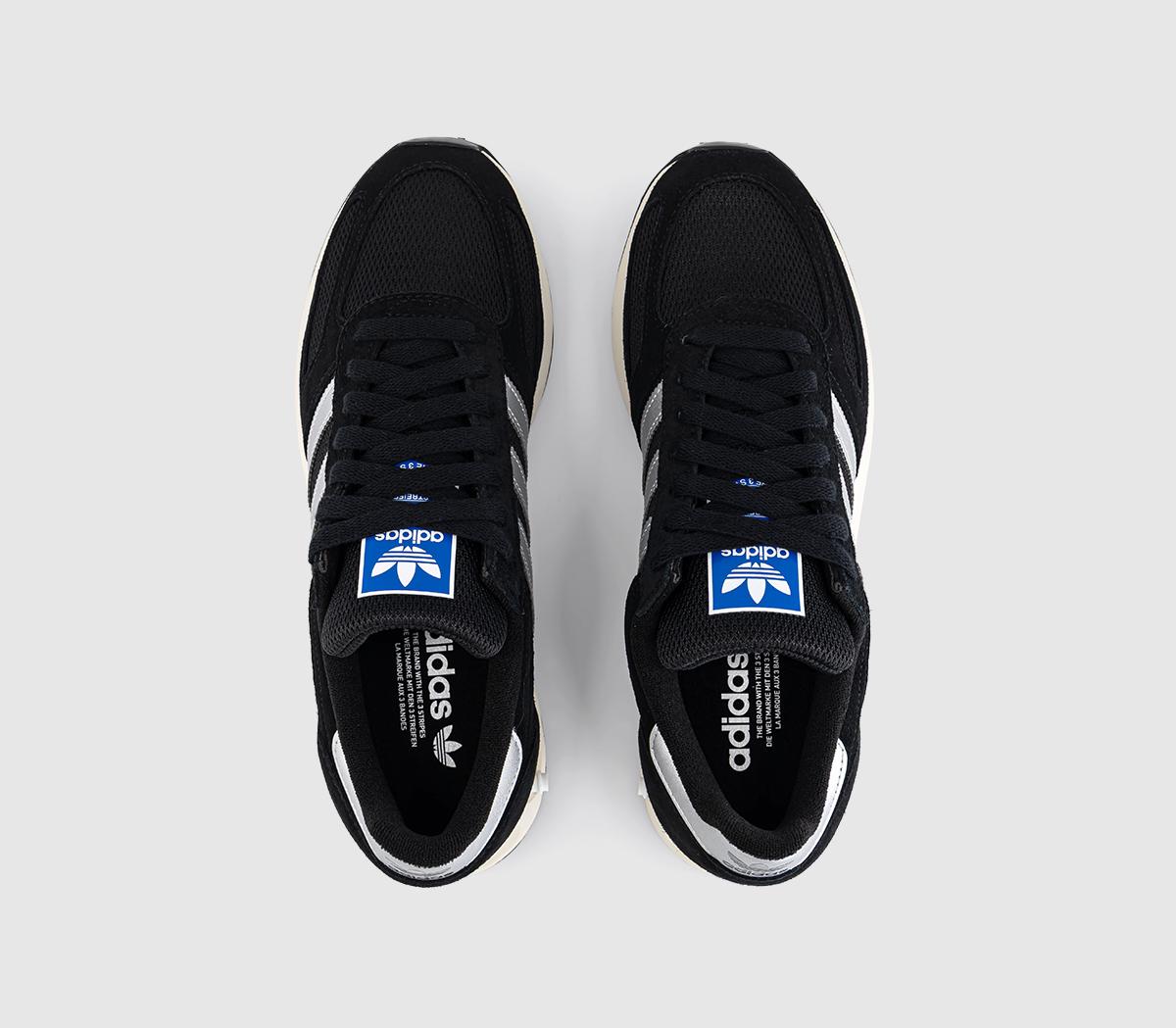adidasLA Trainers OGCore Black Silver Metallic Off White