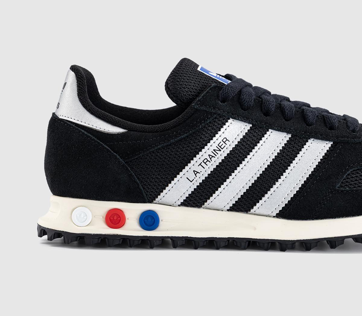 adidasLA Trainers OGCore Black Silver Metallic Off White