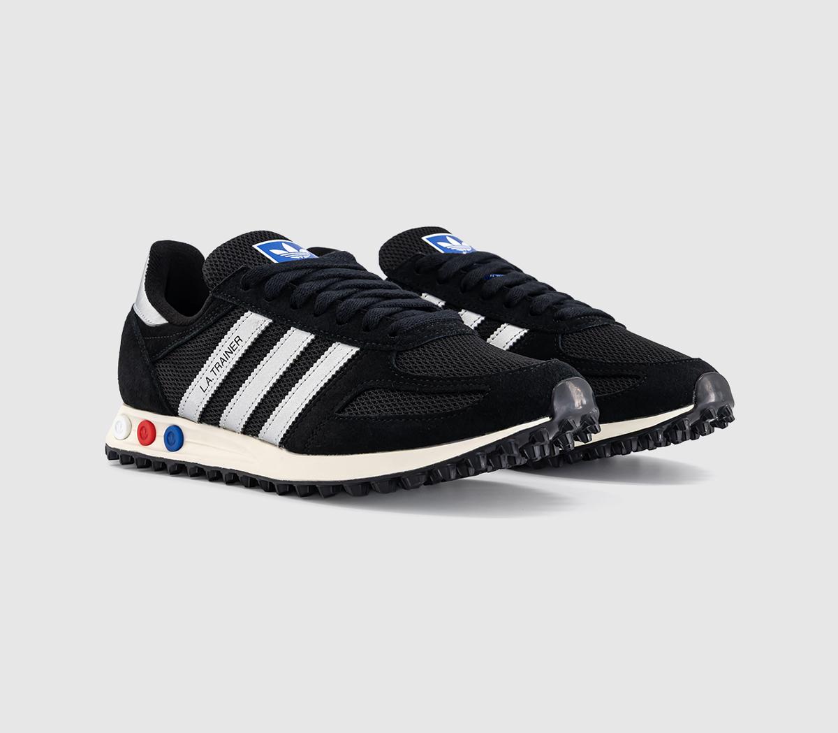 adidasLA Trainers OGCore Black Silver Metallic Off White