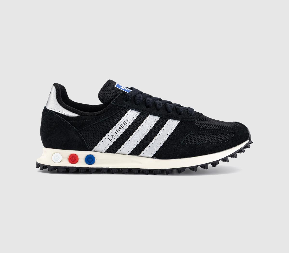 adidasLA Trainers OGCore Black Silver Metallic Off White