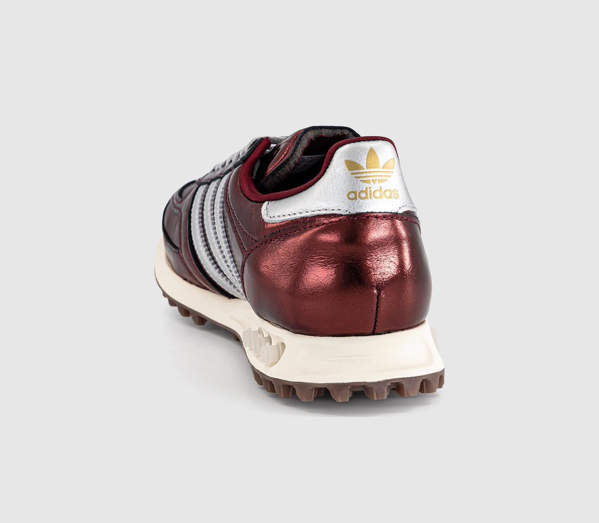 adidasLA Trainers OGShadow Red Silver Metallic Gold Metallic