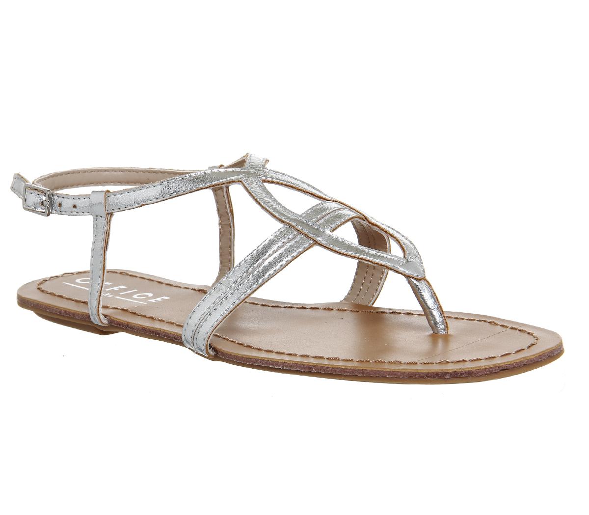 OFFICEBelieve Strappy SandalsSilver
