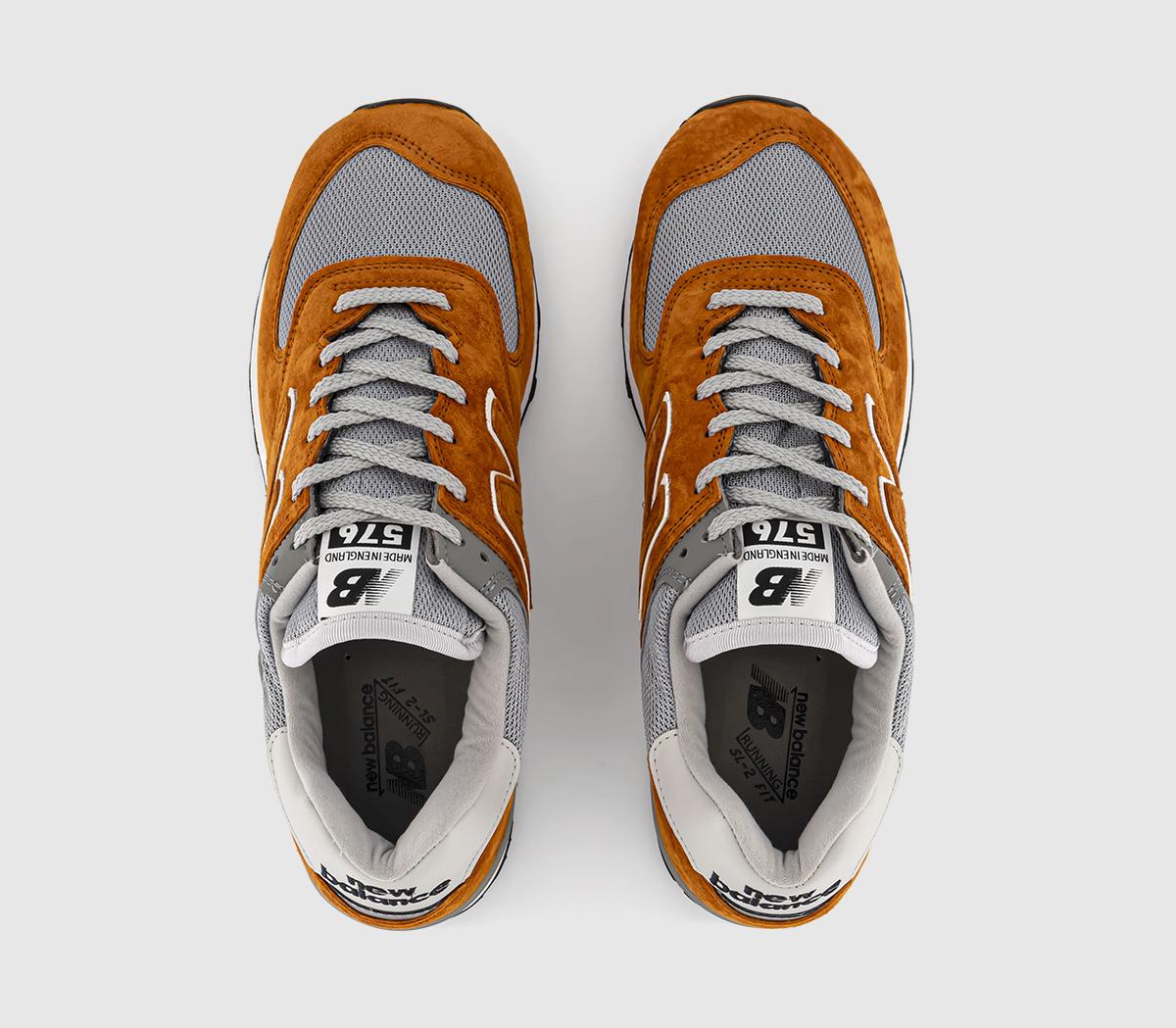 New Balance 576 Made UK Trainers Orange Grey Men s King s Cross