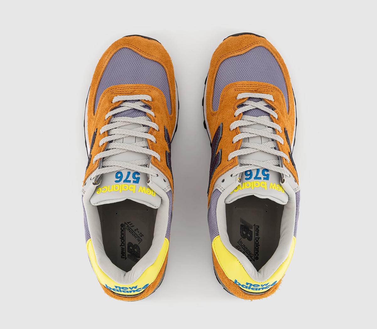 New Balance 576 Trainers Orange Purple - Men's Trainers