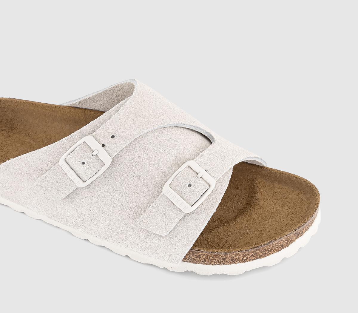 BIRKENSTOCK Zurich Sandals Antique White Suede - Women's Sandals