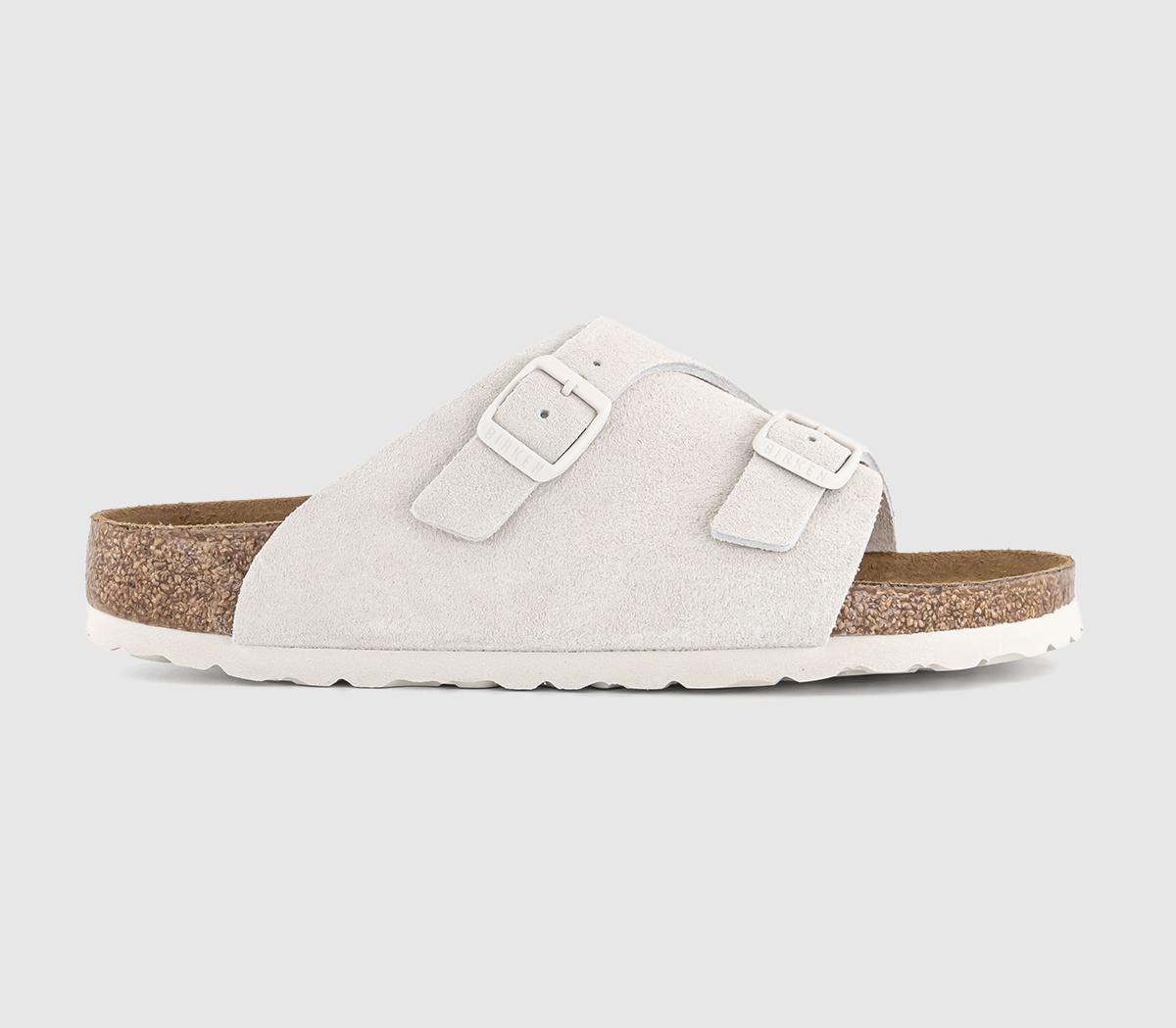 BIRKENSTOCK Zurich Sandals Antique White Suede - Women's Sandals