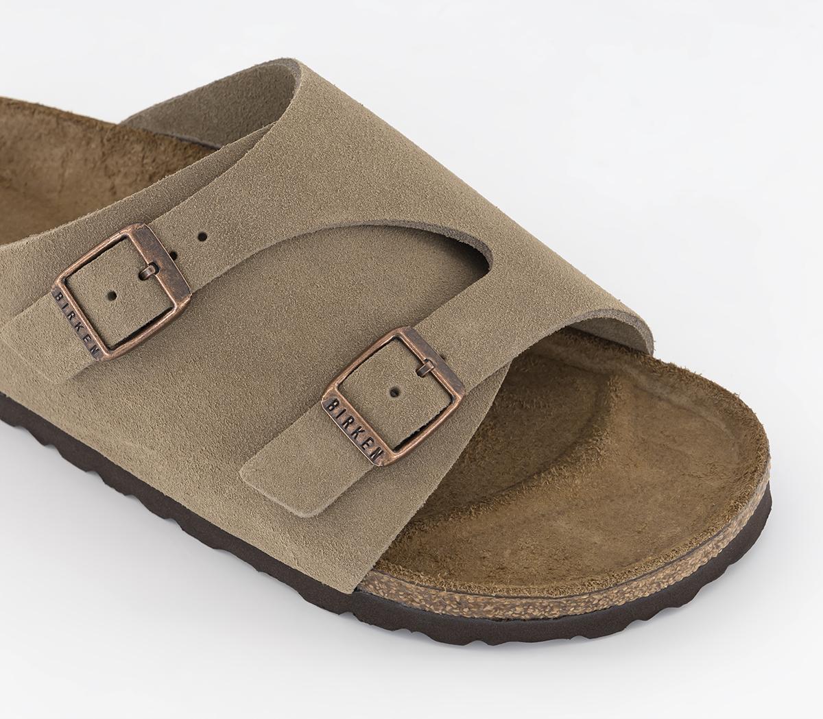 BIRKENSTOCK Zurich Sandals Taupe Suede - Women's Sandals