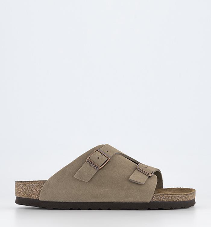 BIRKENSTOCK Zurich Sandals Taupe Suede