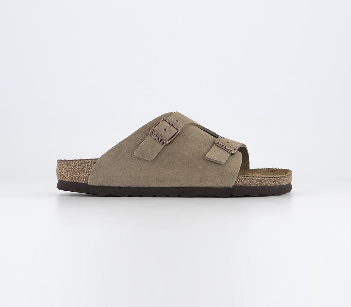BIRKENSTOCK Zurich Sandals Taupe Suede - Women's Sandals