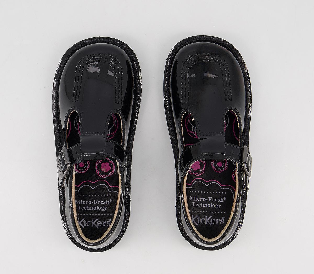 Kickers Kick T Bar Infant Kickers Kick T Bar Infant Black Patent
