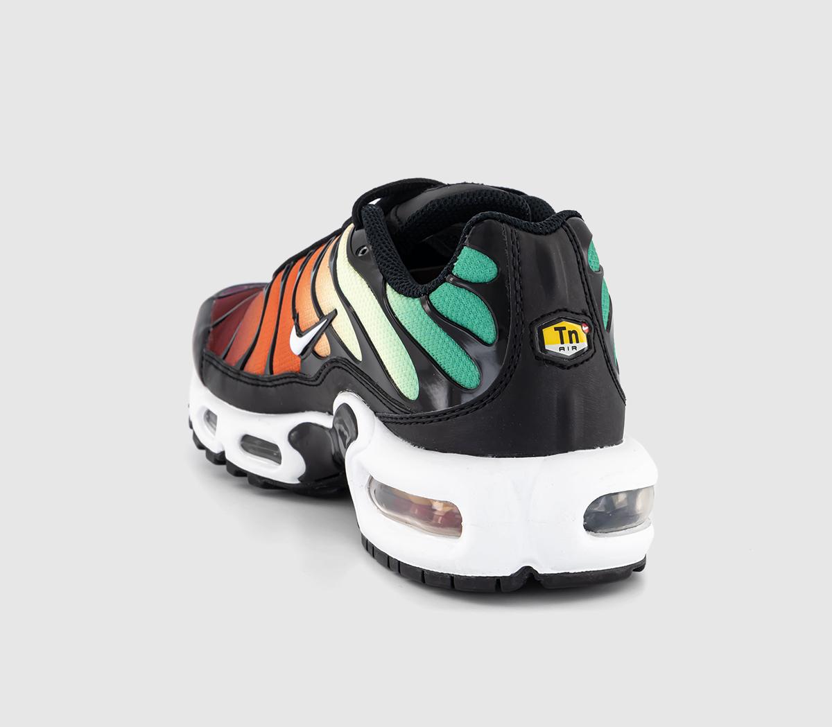 NikeAir Max Plus TrainersBlack White Viotech Team Red Campfire Orange Barel