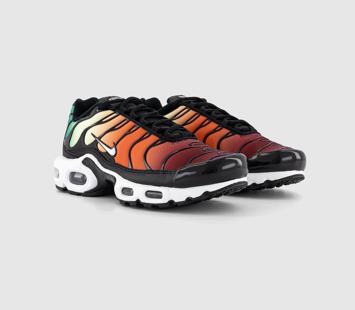 NikeAir Max Plus TrainersBlack White Viotech Team Red Campfire Orange Barel