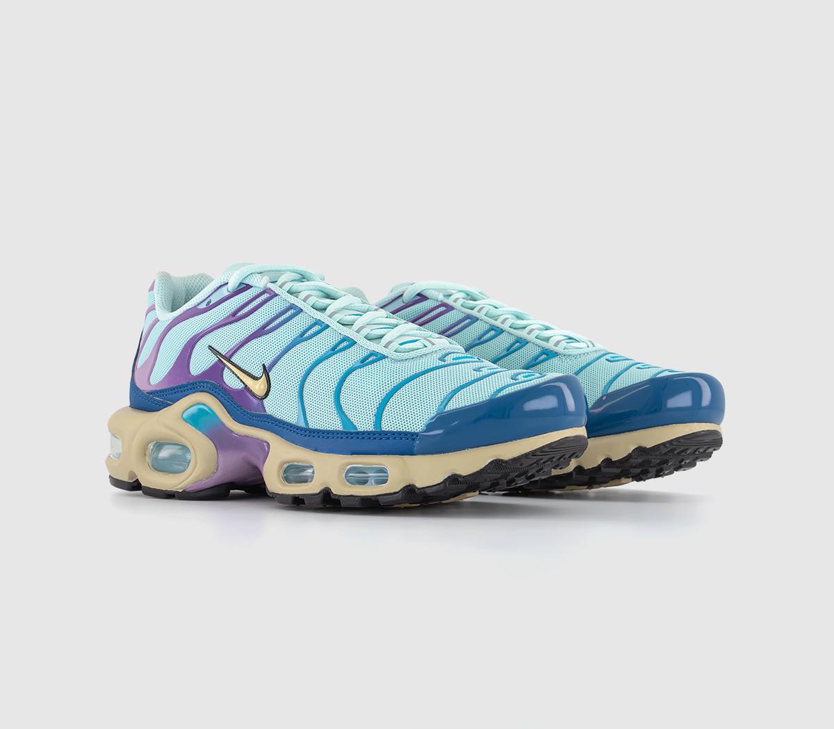 Nike Air Max Plus Trainers Jade Ice Sesame Industrial Blue - Women's ...