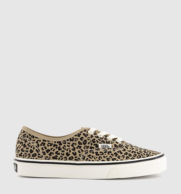 Vans Authentic Trainers Black Leopard