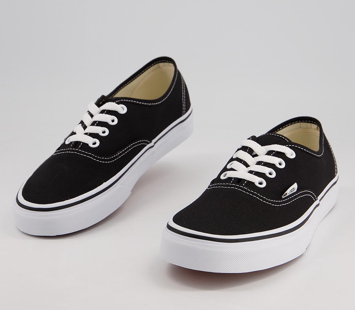 Vans Authentic Trainers Black White Fl21 Women S Trainers   2482709296 Dt3 