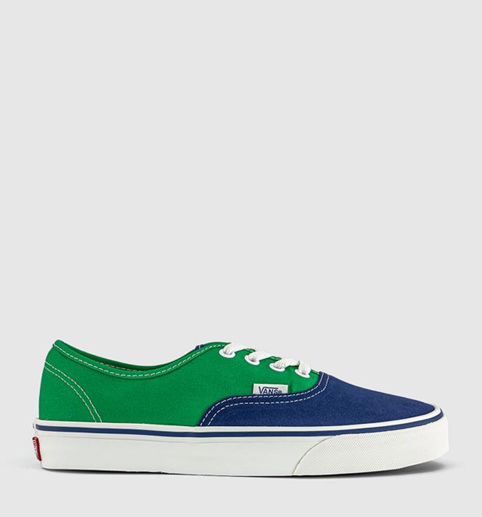 Vans Authentic Trainers Green Blue White