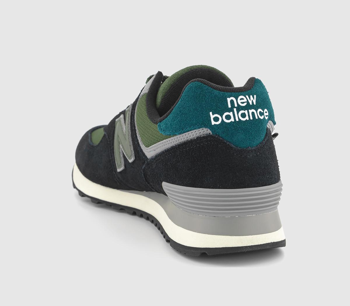 New Balance574 TrainersBlack Olive Blue