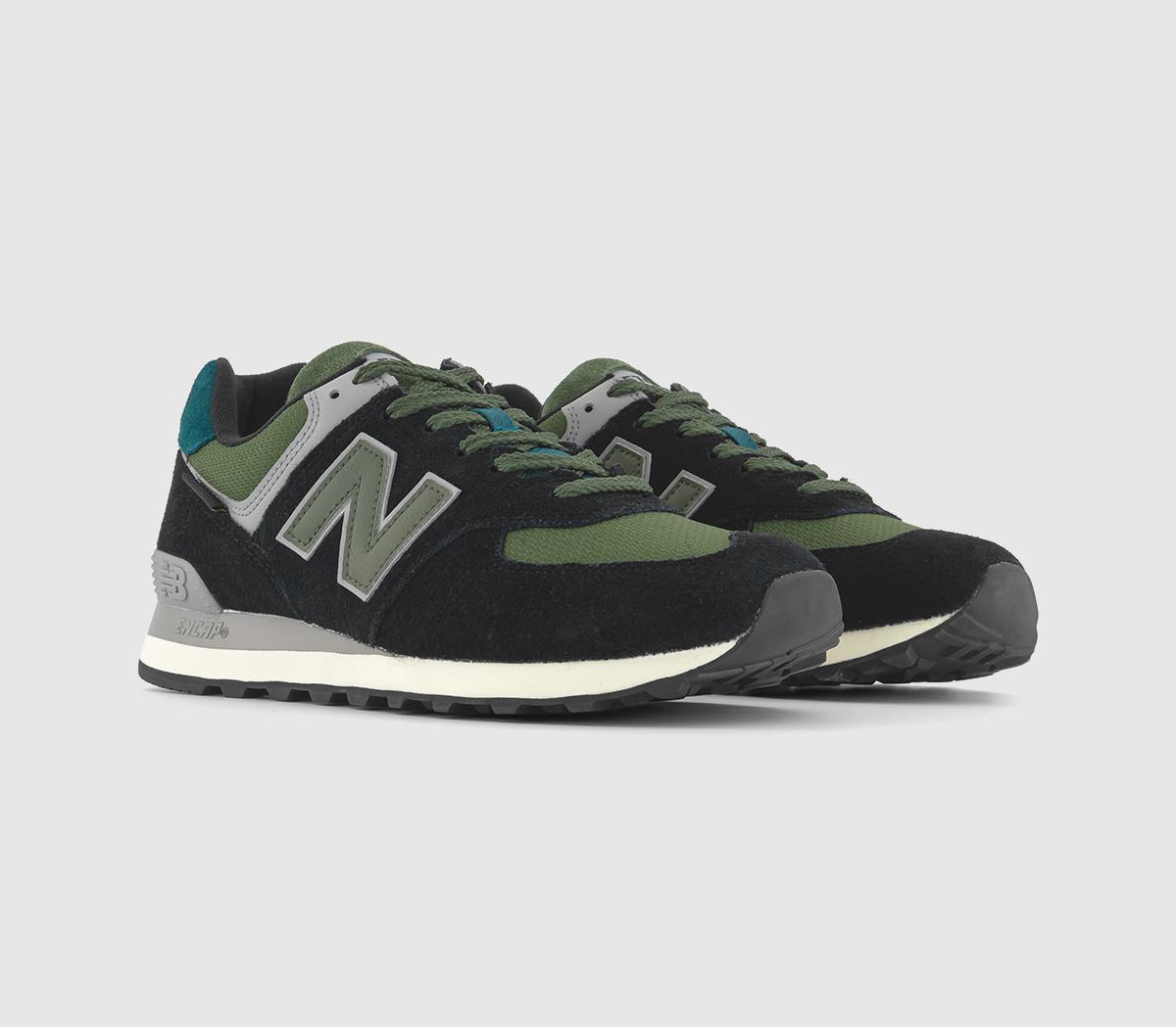 New Balance574 TrainersBlack Olive Blue