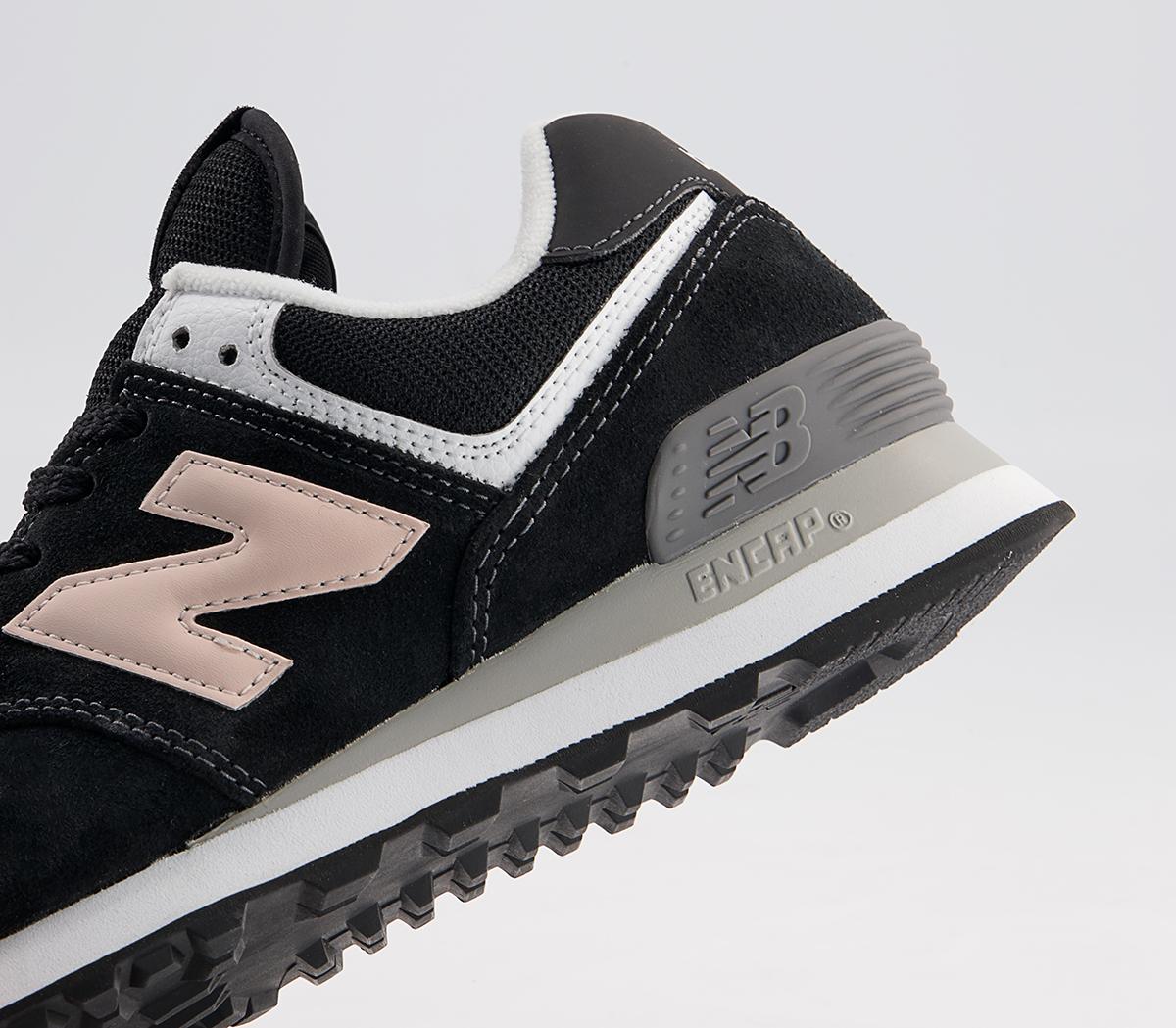 New Balance 574 Trainers New Balance 574 Trainers Black Peach