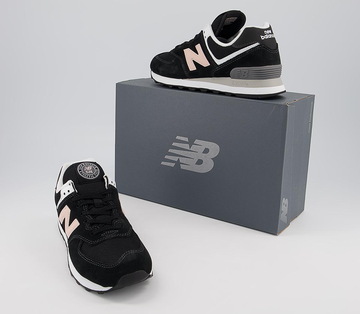 New Balance 574 Trainers New Balance 574 Trainers Black Peach