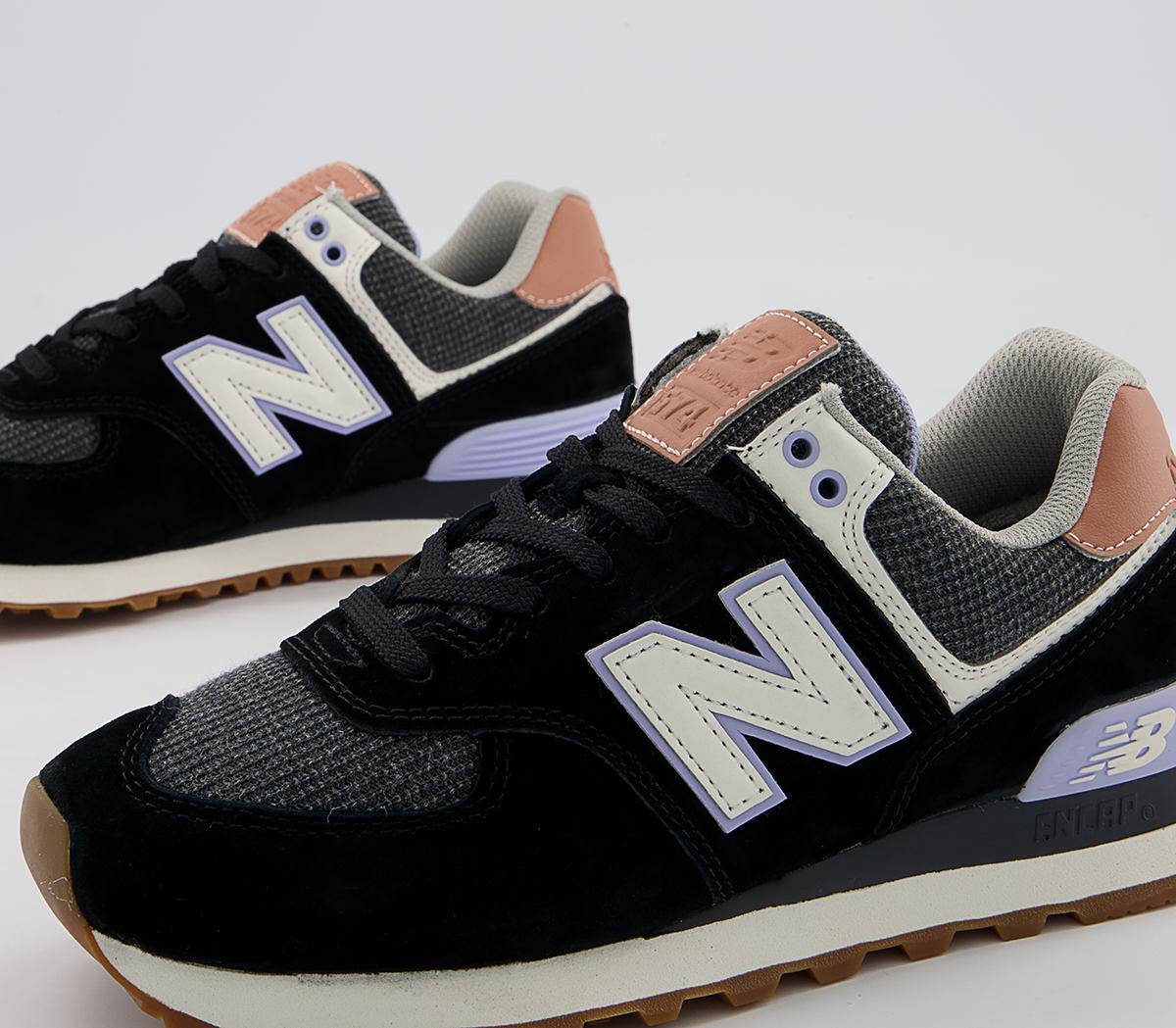 New Balance 574 Trainers New Balance 574 Trainers Black Mystic Purple