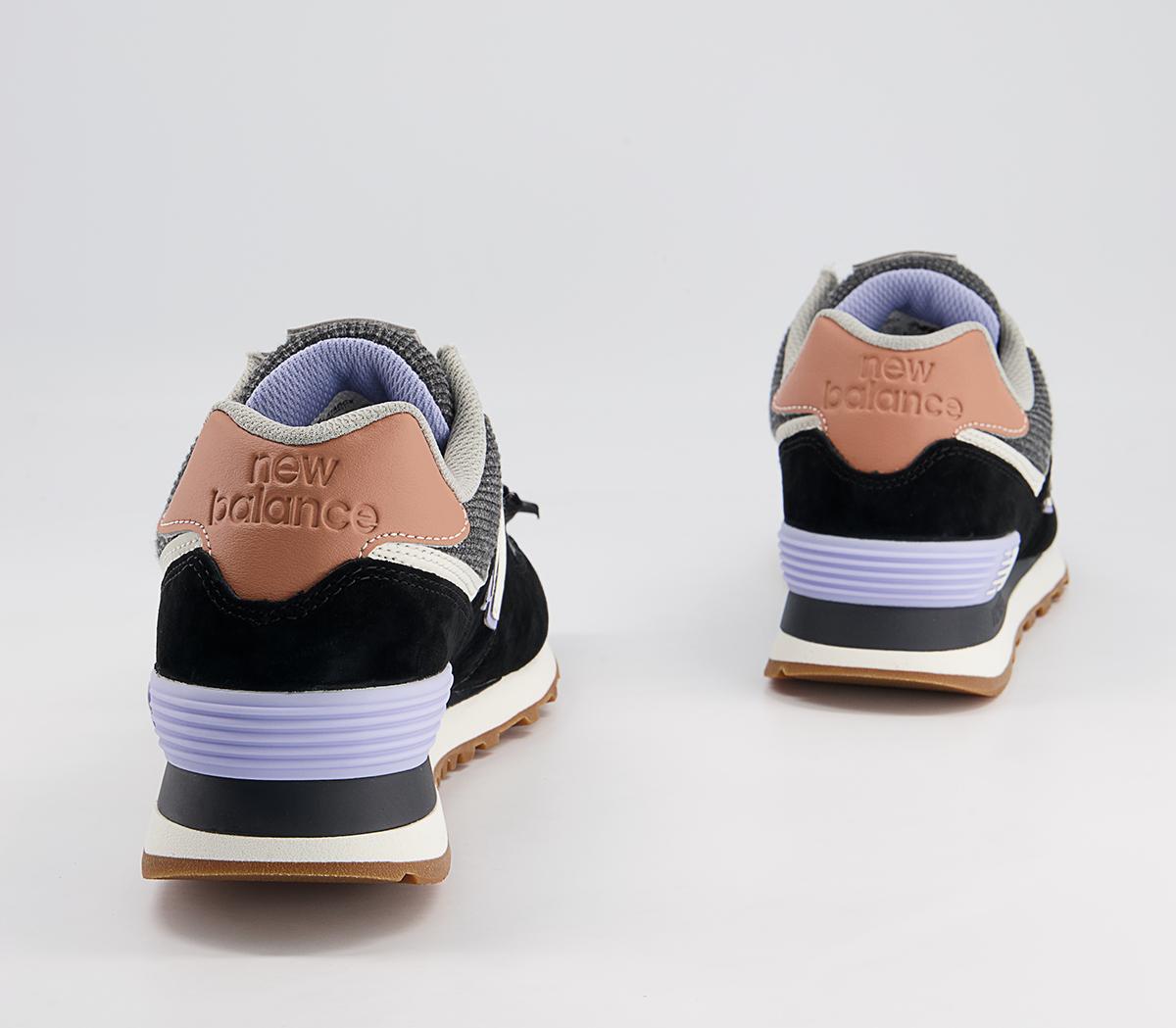 New Balance 574 Trainers New Balance 574 Trainers Black Mystic Purple
