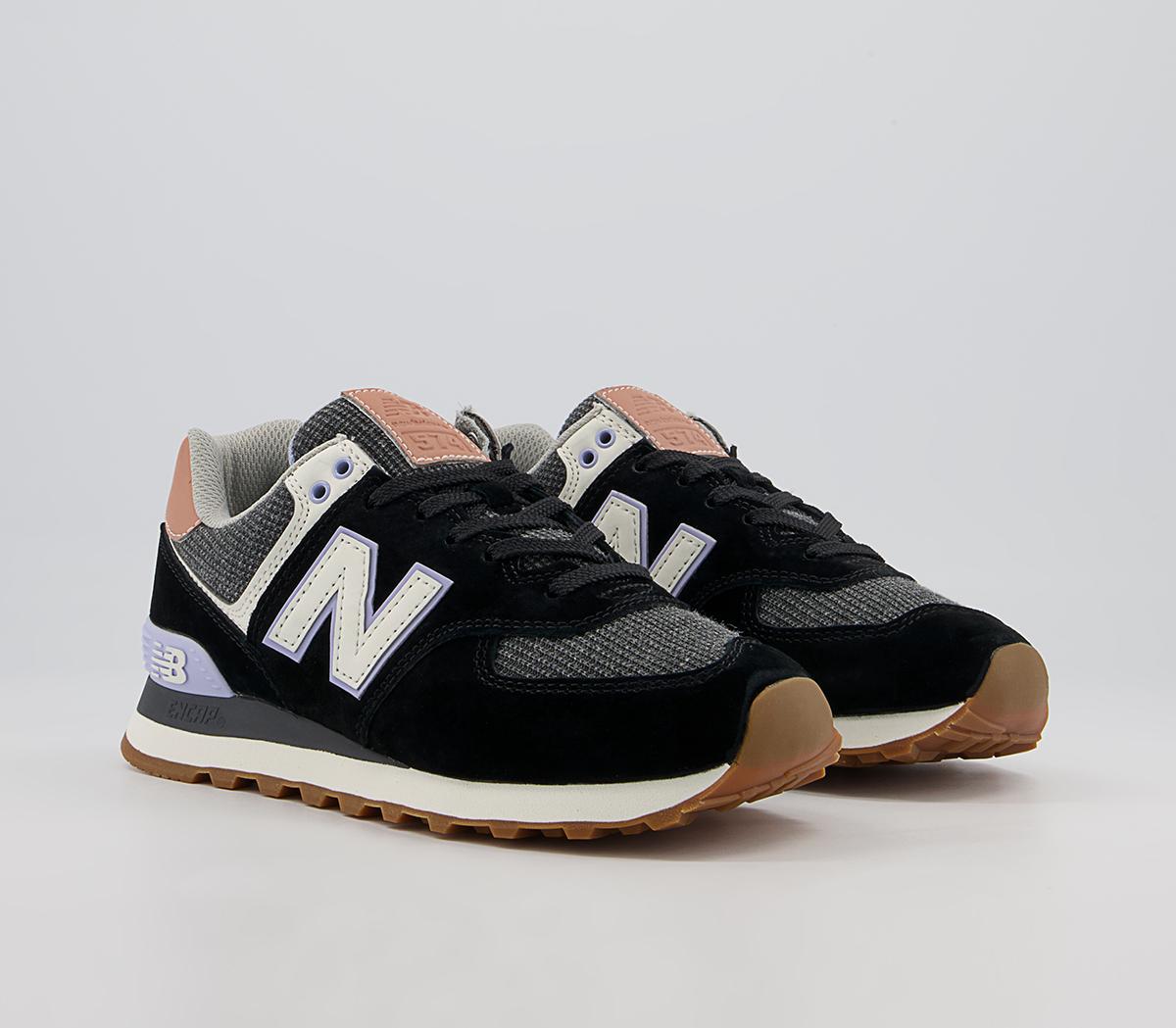 New Balance 574 Trainers New Balance 574 Trainers Black Mystic Purple